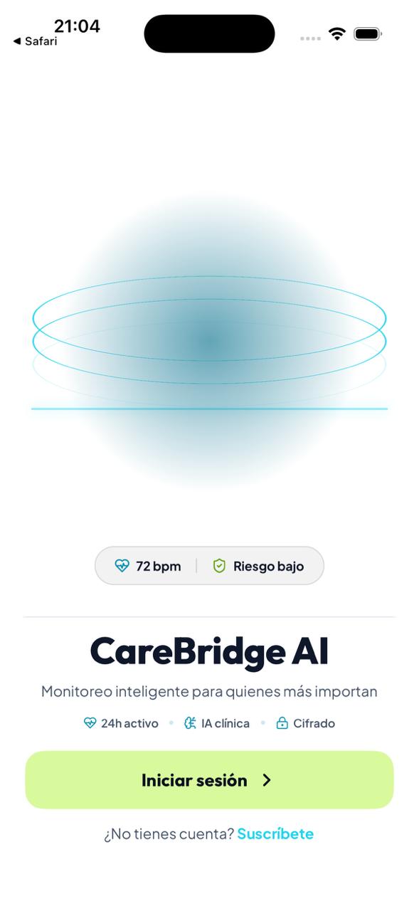 CareBridge App Pantalla 1