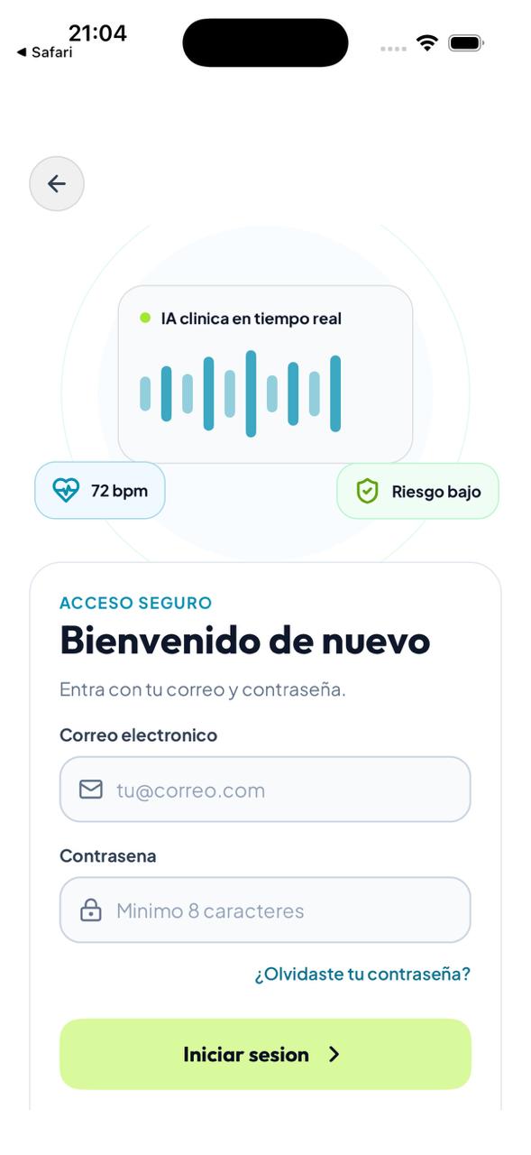 CareBridge App Pantalla 2
